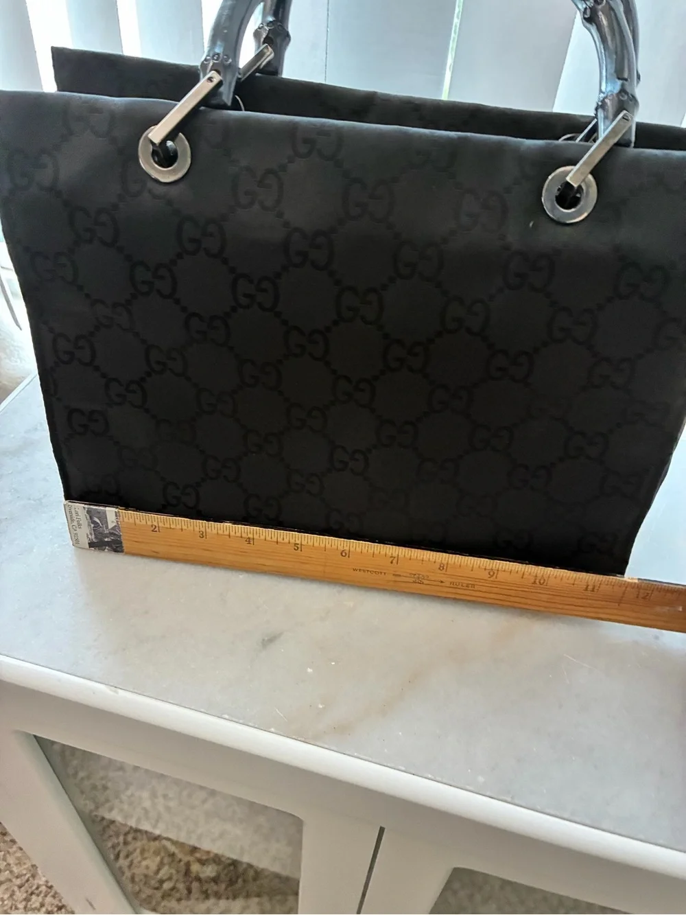 Gucci satchel bamboo